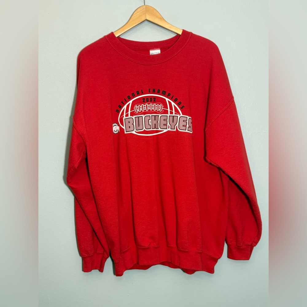 Vintage Y2K Ohio State OSU Buckeyes 2002 National Championship Sweatshirt